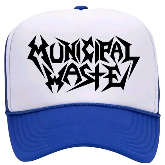 Municipal Waste Wasted Blue & White Trucker Hat - Picture 4 of 4